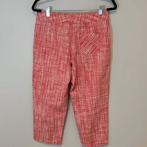 Talbots NEW Womens Linen Blend‎ Tapered Capri Pants Mid-Rise Ankle Cropped 10P - Picture 9 of 16
